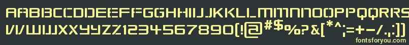 Republikaps Font – Yellow Fonts on Black Background