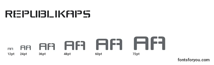 Republikaps Font Sizes