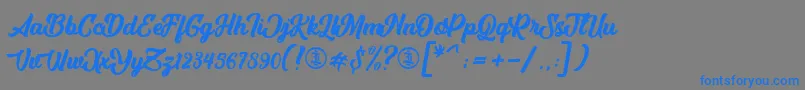 Weitere Informationen zur AstheniaPersonalUseOnly-Schriftart AstheniaPersonalUseOnly-Schriftart – Blaue Schriften auf grauem Hintergrund