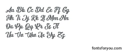 Schriftart AstheniaPersonalUseOnly