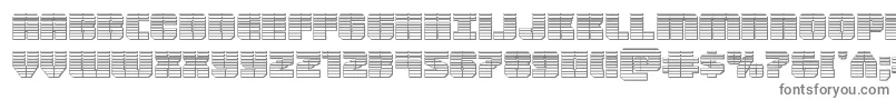 Warpthrusterchrome Font – Gray Fonts on White Background