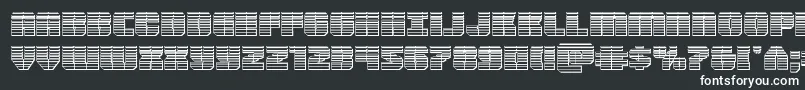 Шрифт Warpthrusterchrome – белые шрифты