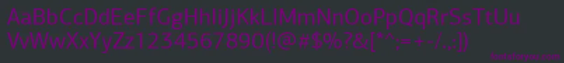 PfagorasansproRegular Font – Purple Fonts on Black Background
