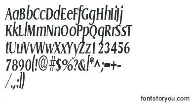  GriffoncondensedBoldItalic font