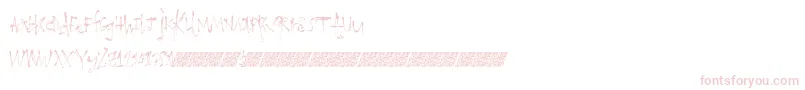 Loathingfear Font – Pink Fonts on White Background