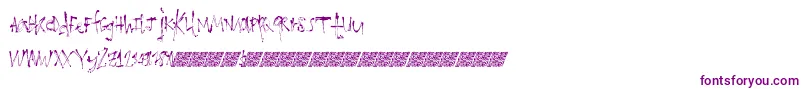 Loathingfear Font – Purple Fonts on White Background