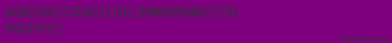 PaperTowel Font – Black Fonts on Purple Background