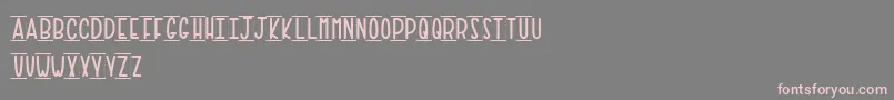 PaperTowel Font – Pink Fonts on Gray Background