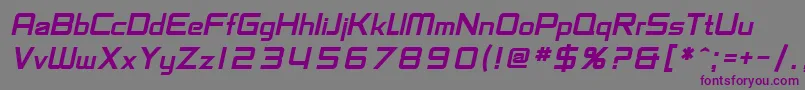 SfChaerilidaeBoldOblique Font – Purple Fonts on Gray Background