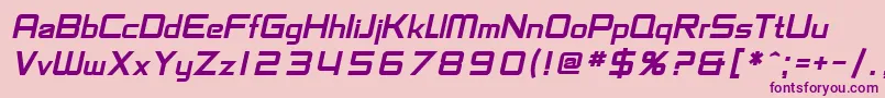 SfChaerilidaeBoldOblique Font – Purple Fonts on Pink Background