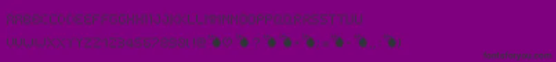 Schnee Font – Black Fonts on Purple Background