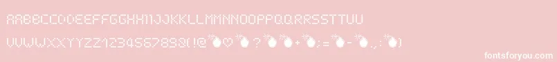 Schnee Font – White Fonts on Pink Background