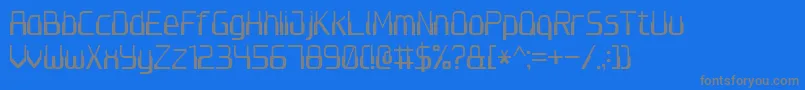 Czcionka Computer7 – szare czcionki na niebieskim tle