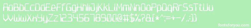 Computer7 Font – White Fonts on Green Background