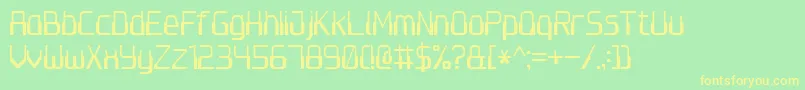 Computer7 Font – Yellow Fonts on Green Background