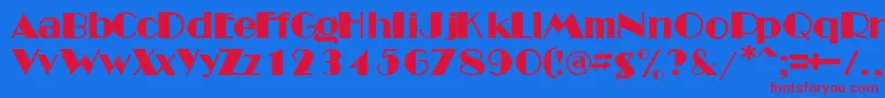 More about MinesdbNormal Font MinesdbNormal Font – Red Fonts on Blue Background