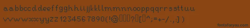 fuente RseHandwritingpixel – Fuentes Negras Sobre Fondo Marrón