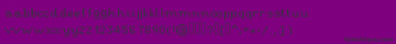 RseHandwritingpixel-Schriftart – Schwarze Schriften auf violettem Hintergrund