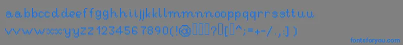 fuente RseHandwritingpixel – Fuentes Azules Sobre Fondo Gris