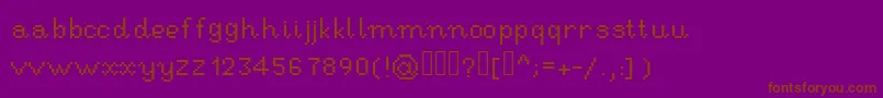 fuente RseHandwritingpixel – Fuentes Marrones Sobre Fondo Morado