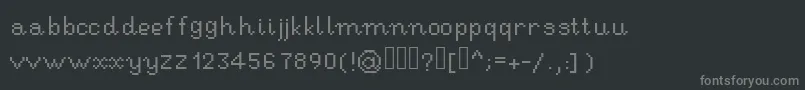 fuente RseHandwritingpixel – Fuentes Grises Sobre Fondo Negro