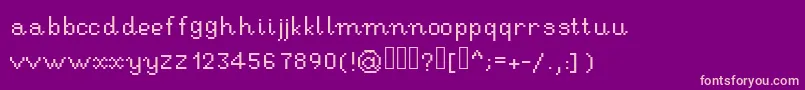 fuente RseHandwritingpixel – Fuentes Rosadas Sobre Fondo Morado