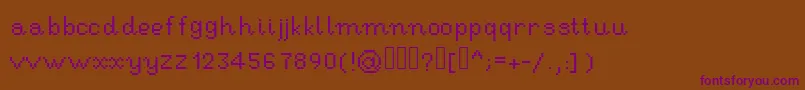 fuente RseHandwritingpixel – Fuentes Moradas Sobre Fondo Marrón