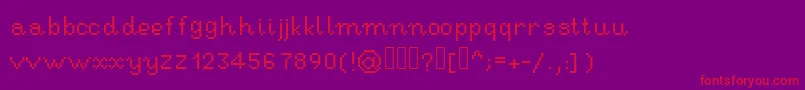 fuente RseHandwritingpixel – Fuentes Rojas Sobre Fondo Morado