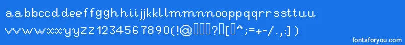 fuente RseHandwritingpixel – Fuentes Blancas Sobre Fondo Azul