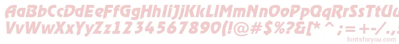 ARewinderBolditalic Font – Pink Fonts on White Background