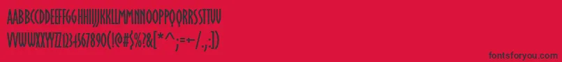 fuente Oklahomasoft – Fuentes Negras Sobre Fondo Rojo