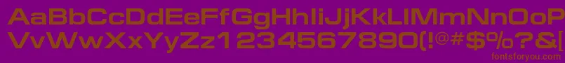 EuropeextendedcBold Font – Brown Fonts on Purple Background