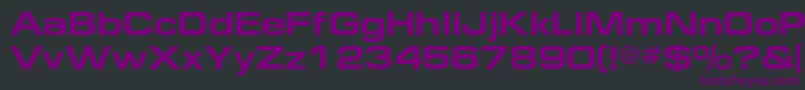 EuropeextendedcBold Font – Purple Fonts on Black Background