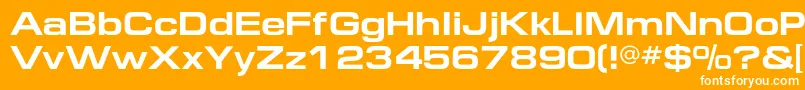 EuropeextendedcBold Font – White Fonts on Orange Background