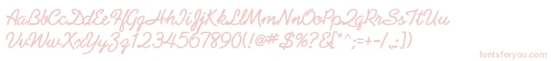 GeArabesqueScriptBold Font – Pink Fonts on White Background