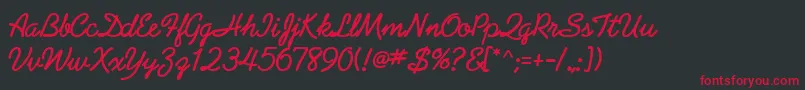 GeArabesqueScriptBold Font – Red Fonts on Black Background