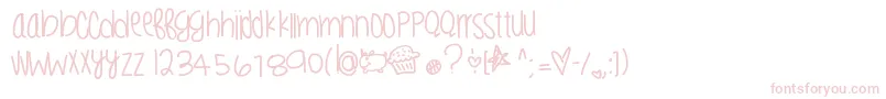 Liltastygoods Font – Pink Fonts on White Background