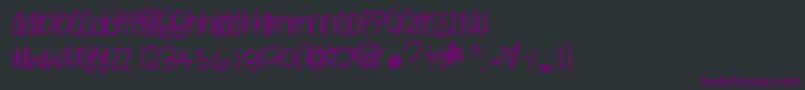 Liltastygoods Font – Purple Fonts on Black Background