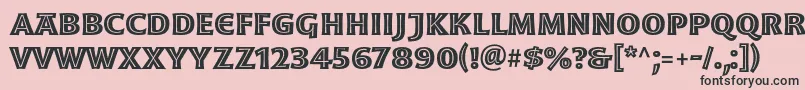 MoonglowBold Font – Black Fonts on Pink Background