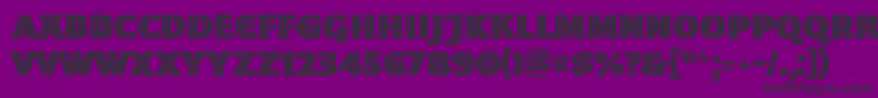 MoonglowBold Font – Black Fonts on Purple Background