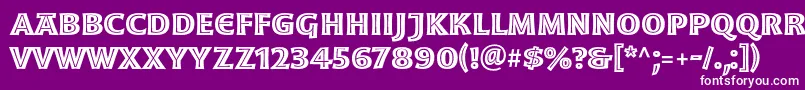 MoonglowBold Font – White Fonts on Purple Background