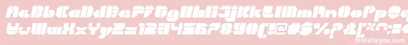CortenOpenfatitalic Font – White Fonts on Pink Background