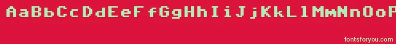 Commodore64V6.3 Font – Green Fonts on Red Background