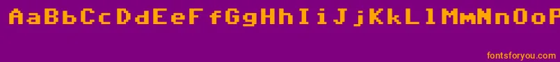 Commodore64V6.3 Font – Orange Fonts on Purple Background