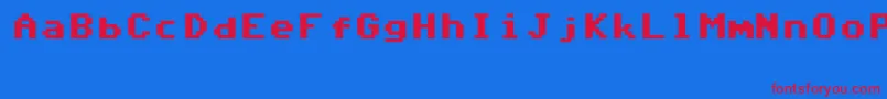 Commodore64V6.3 Font – Red Fonts on Blue Background