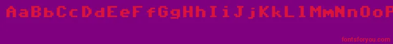 Commodore64V6.3 Font – Red Fonts on Purple Background