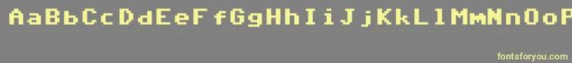 Commodore64V6.3 Font – Yellow Fonts on Gray Background