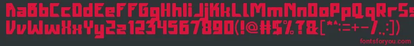MetalKingdom Font – Red Fonts on Black Background