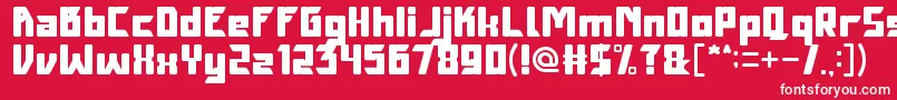 MetalKingdom Font – White Fonts on Red Background