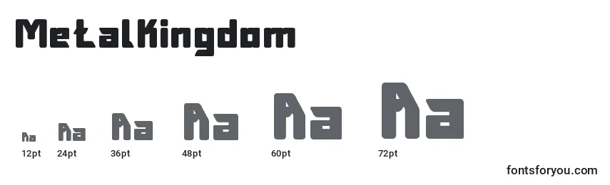 MetalKingdom Font Sizes